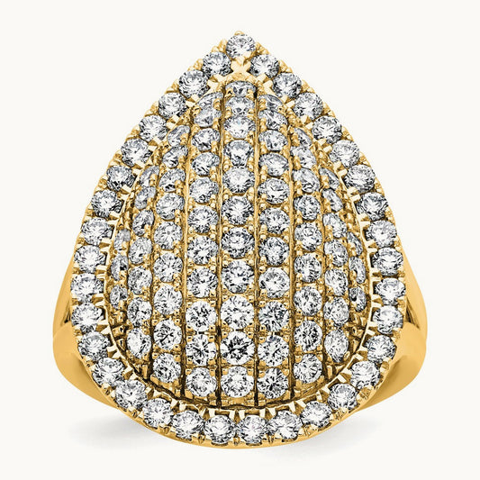 Fashion Ring, 2.00 ct tw Lab-Grown Diamond — 14K Yellow Gold