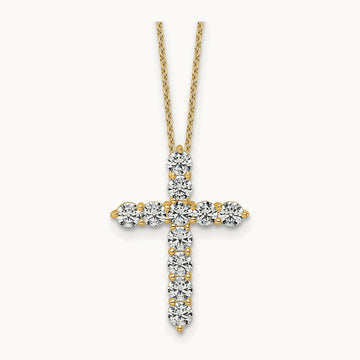 Cross Pendant Necklace, 2.00 ct tw Lab-Grown Diamond