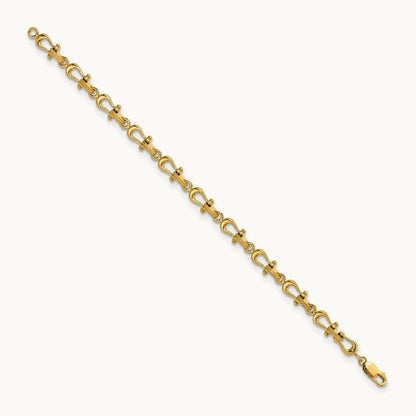 Mariner's Link 8in Bracelet — 14K Yellow Gold