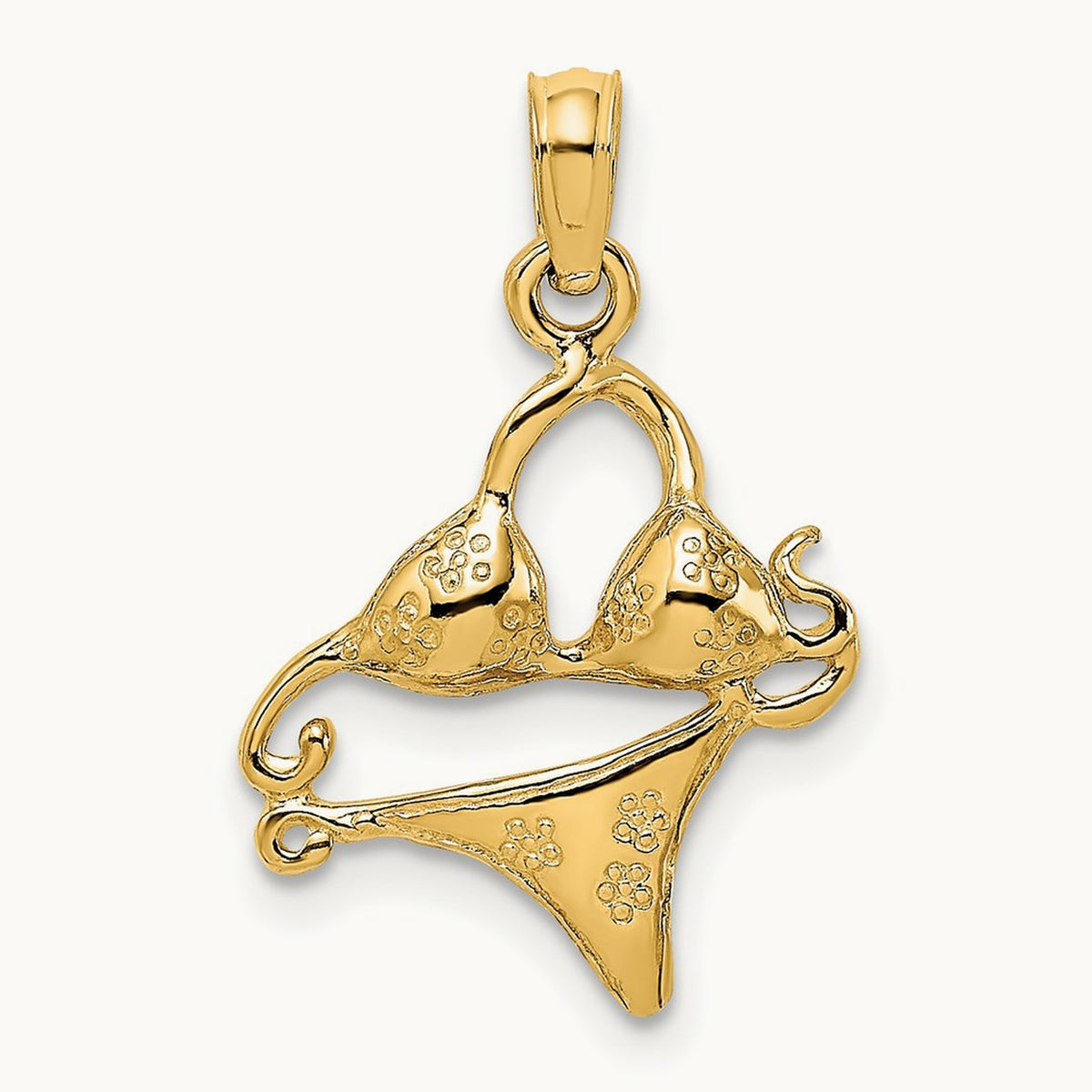 Bikini Bathing Suit Charm, 14K