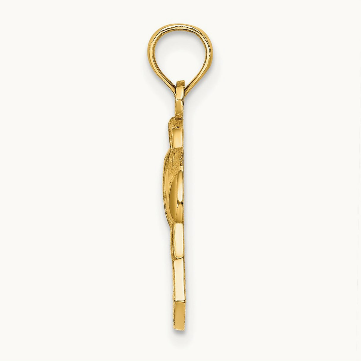 OCEAN CITY Dolphin Charm, 14K