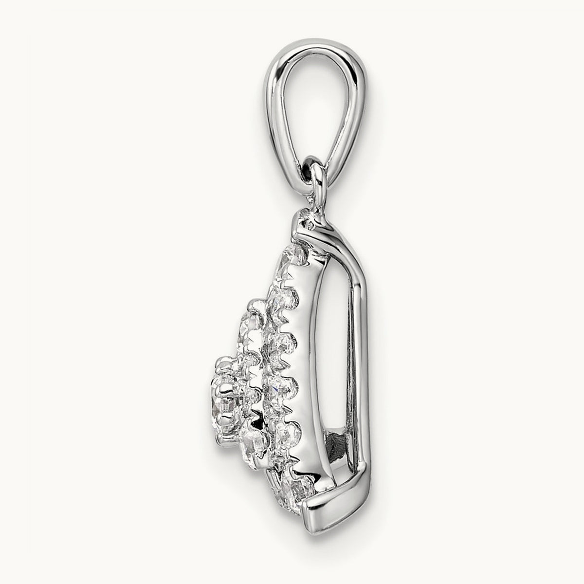 Triangle Cluster Pendant, 0.50 ct tw Lab-Grown Diamond