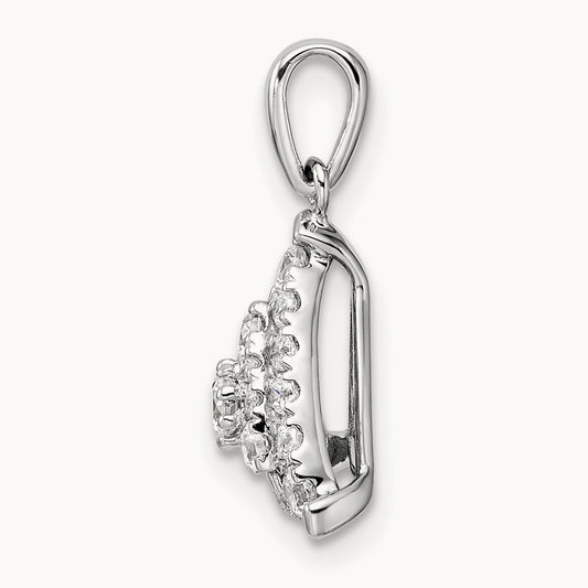 Triangle Cluster Pendant, 0.50 ct tw Lab-Grown Diamond
