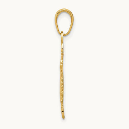 Snowflake Pendant — 14K Yellow Gold