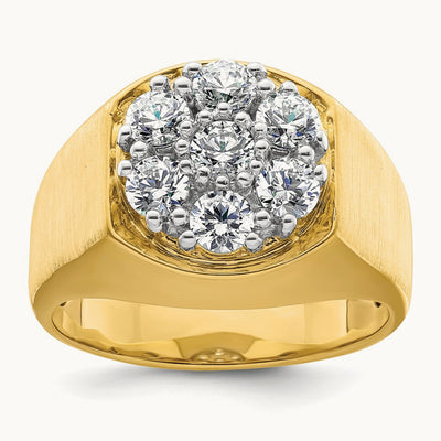 Men's Cluster Ring, 1.50 ct tw Lab-Grown Diamond