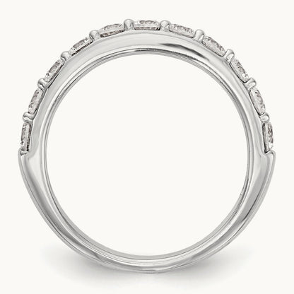 Diamond Wedding Band, 14K White Gold