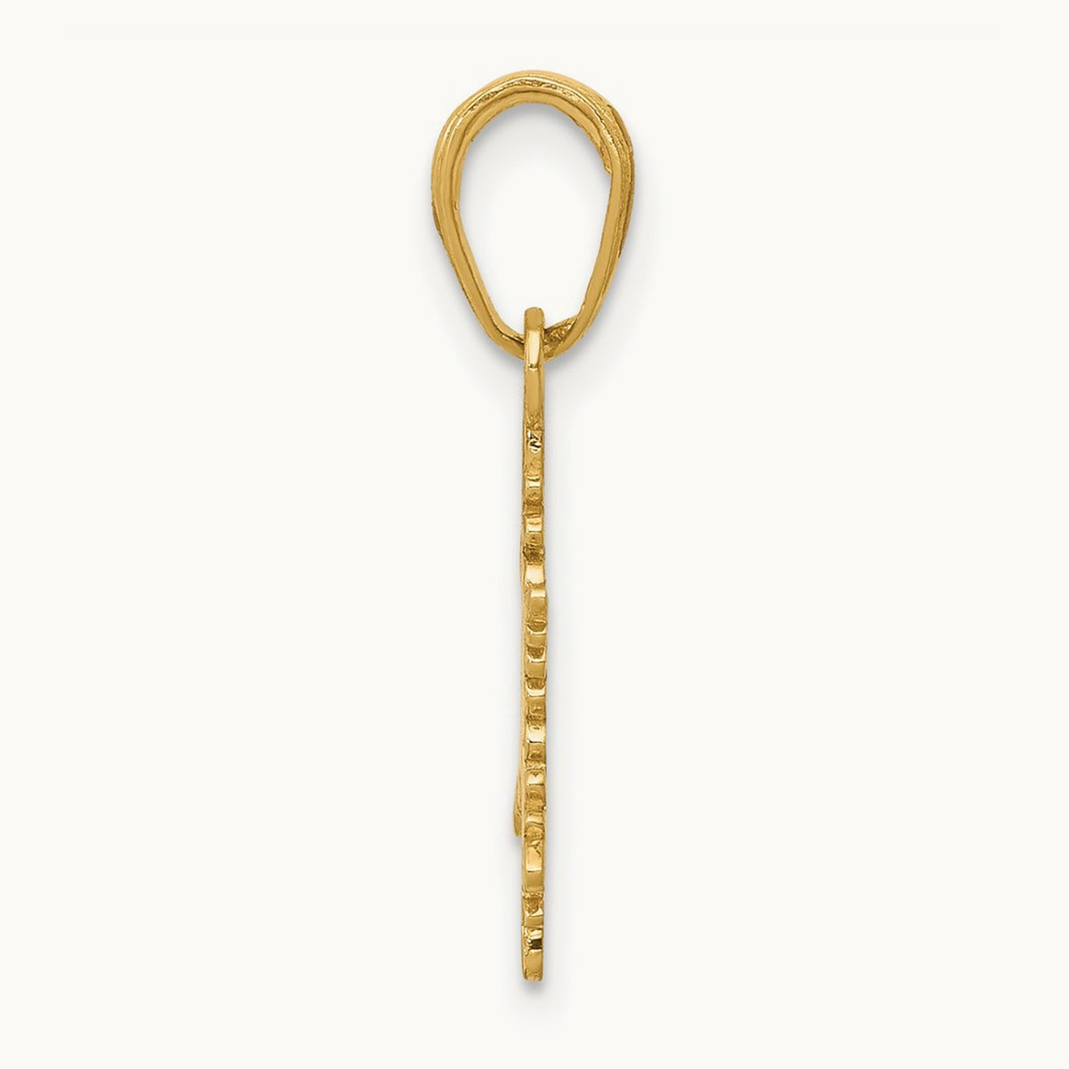 Small Snowflake Pendant — 14K Yellow Gold