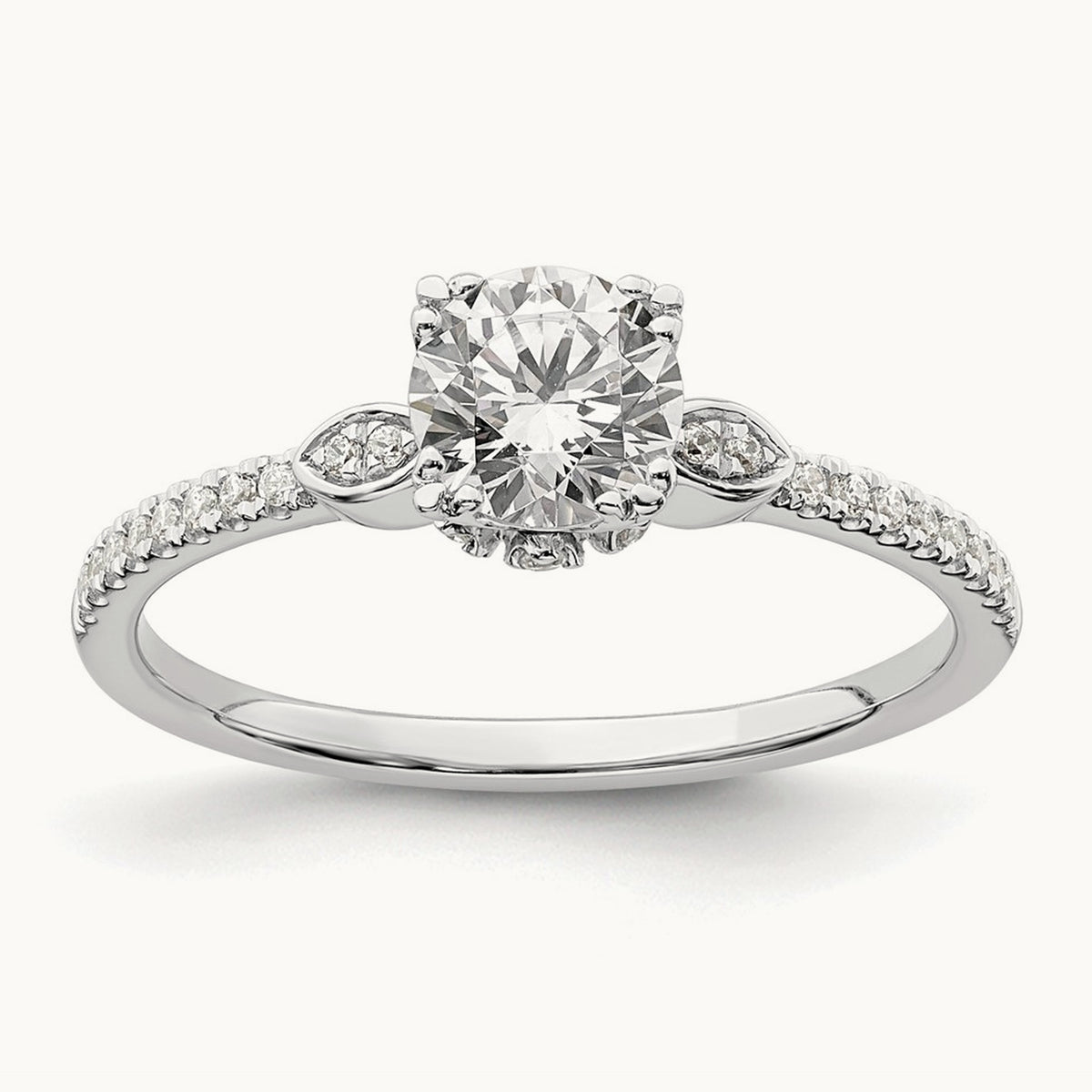 Round Semi-Mount Engagement Ring — 3/4 ct, 7