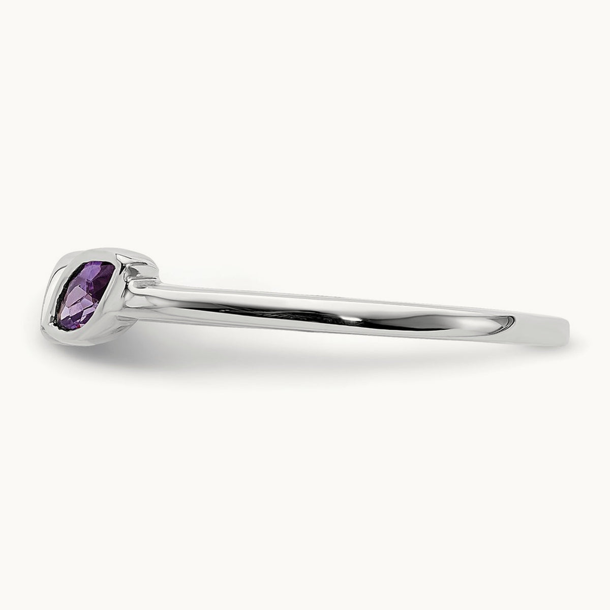 Marquise Amethyst and Citrine Ring, 14K White Gold