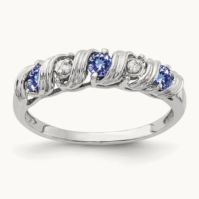 Tanzanite AA Diamond ring — photo set
