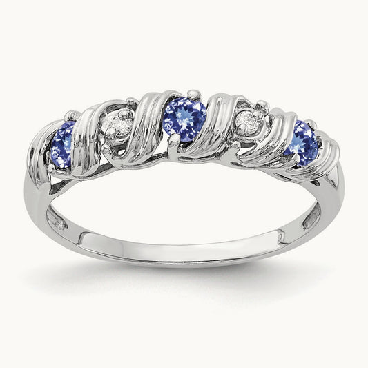 Tanzanite AA Diamond ring — photo set