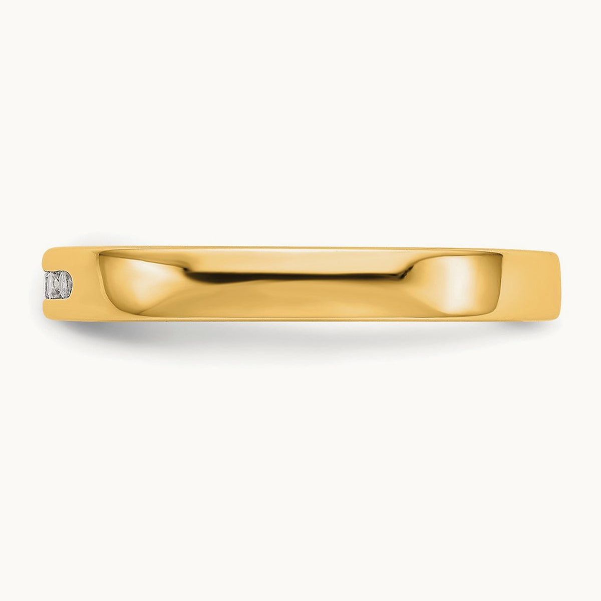 Setting: 5- Stone Closed Channel Band Mounting, 1.6mm — 14K Yellow Gold
