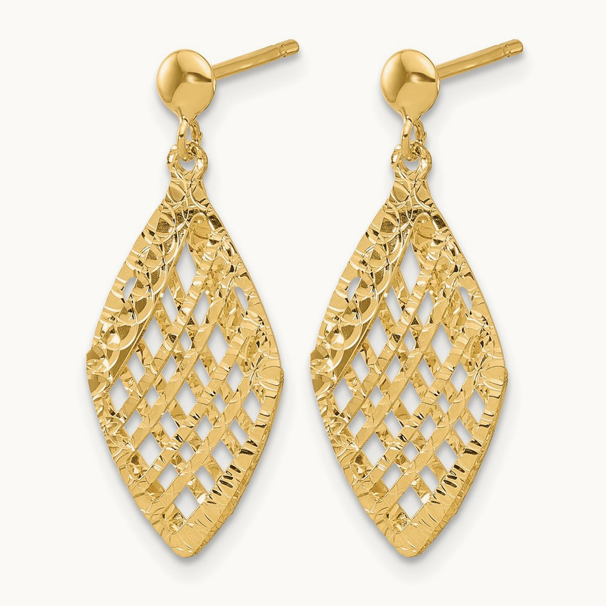 Polished D/C Post Dangle Earrings — Leslie's — photo set