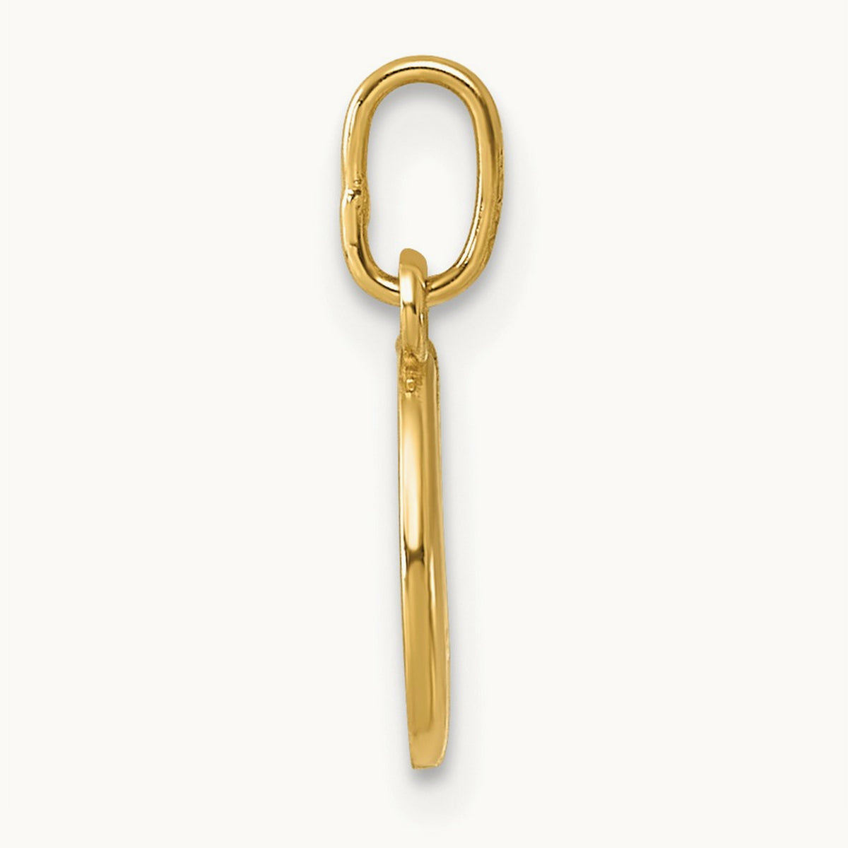 Initial Charm, 14K Yellow Gold