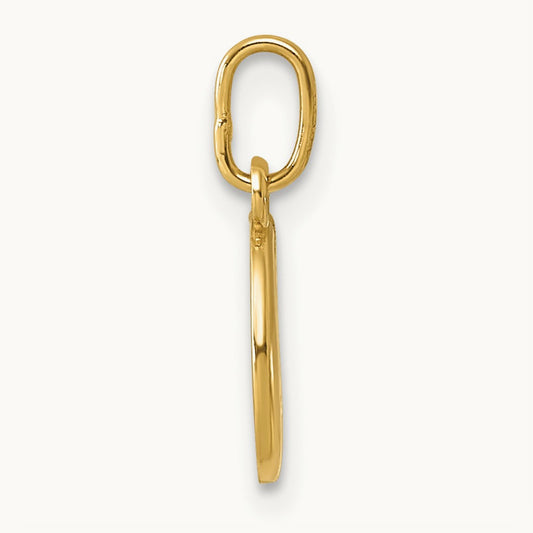 Initial Charm, 14K Yellow Gold