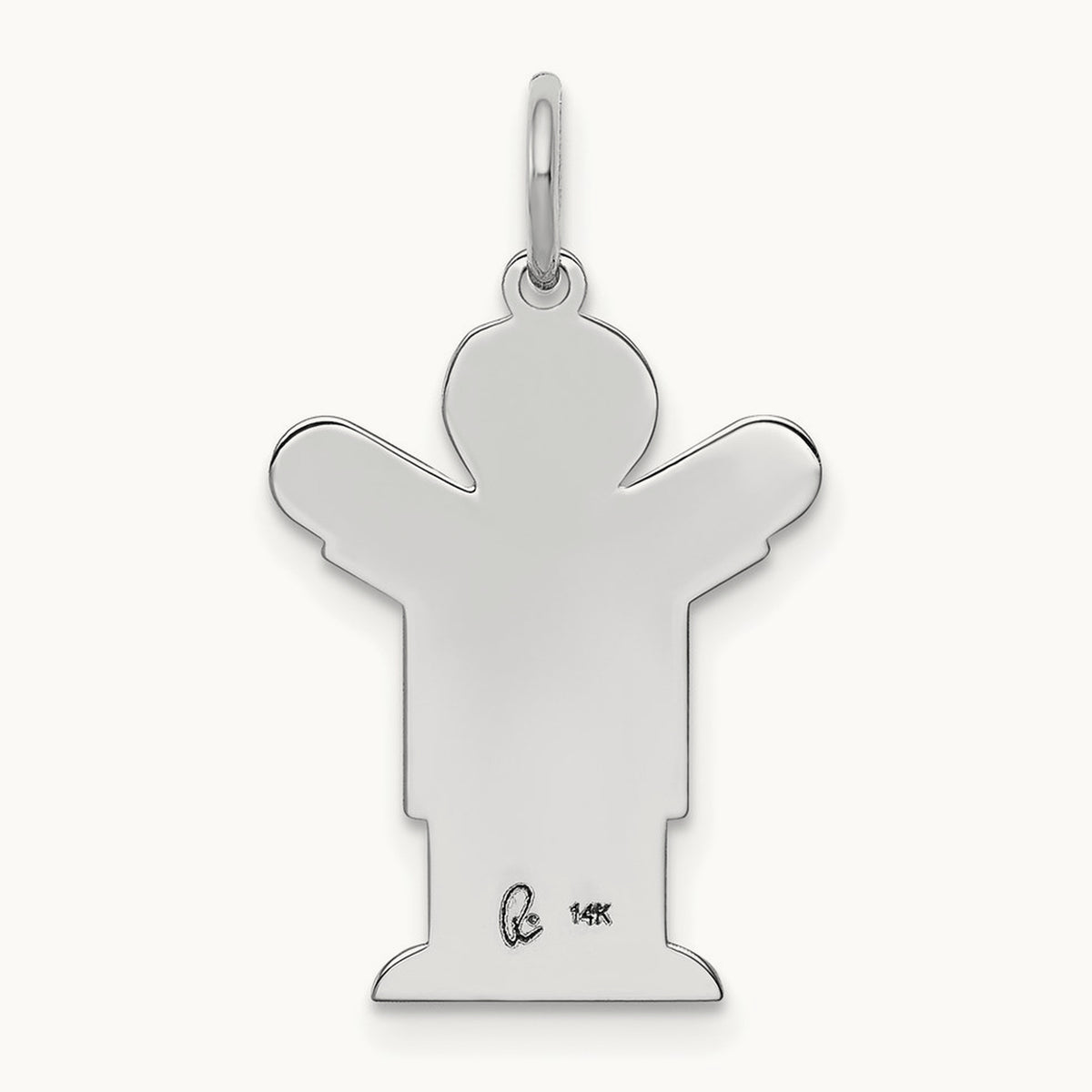 Kid Charm — 14K White Gold