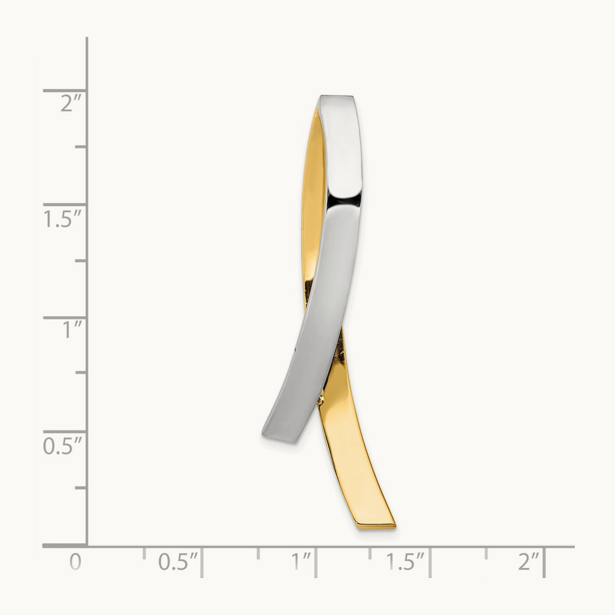 Contemporary Slide, 14K Two-tone