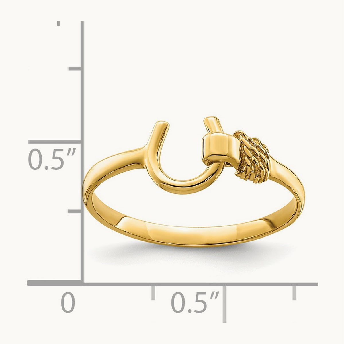 Horseshoe Ring, 14K