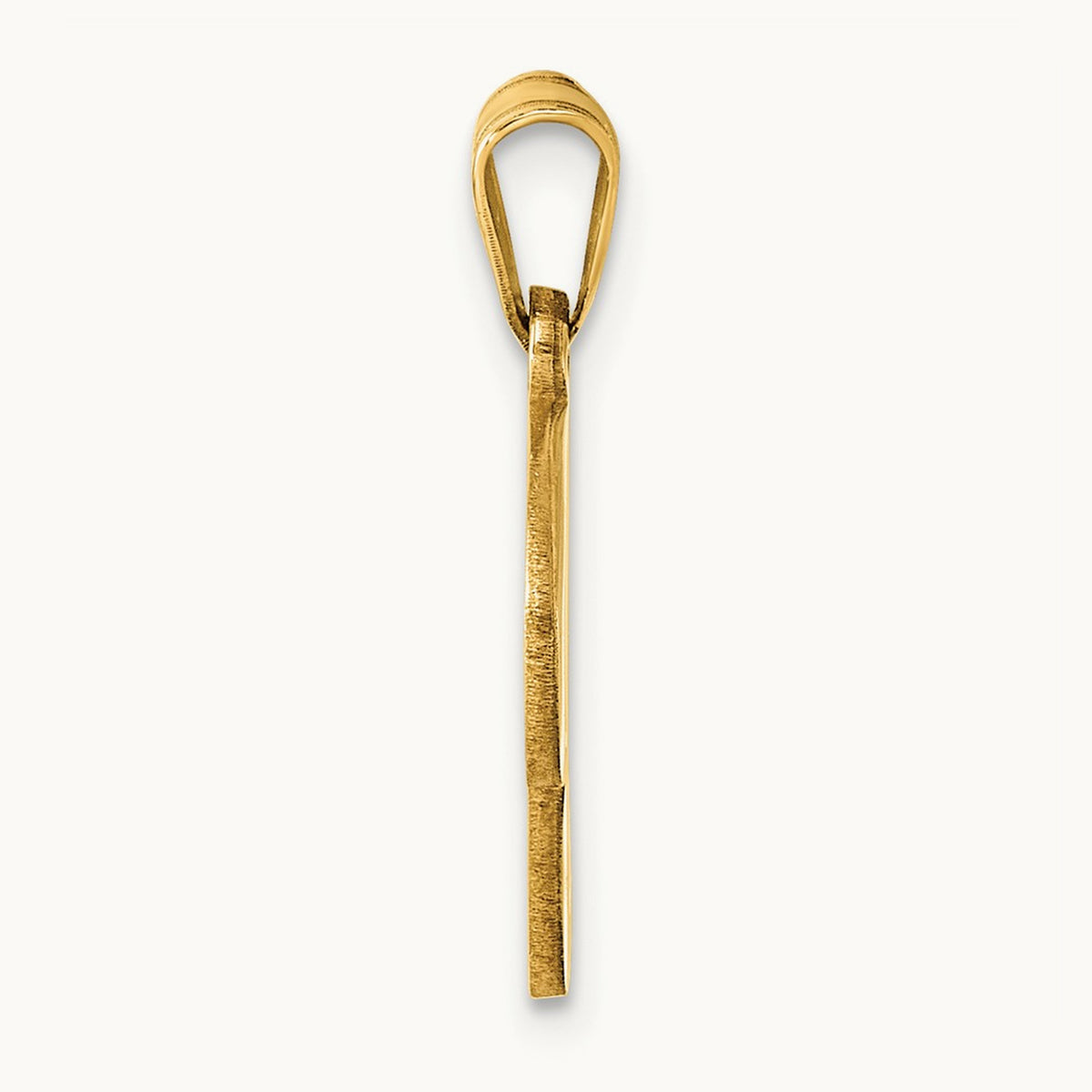 Script Letter C Initial Pendant, 14K