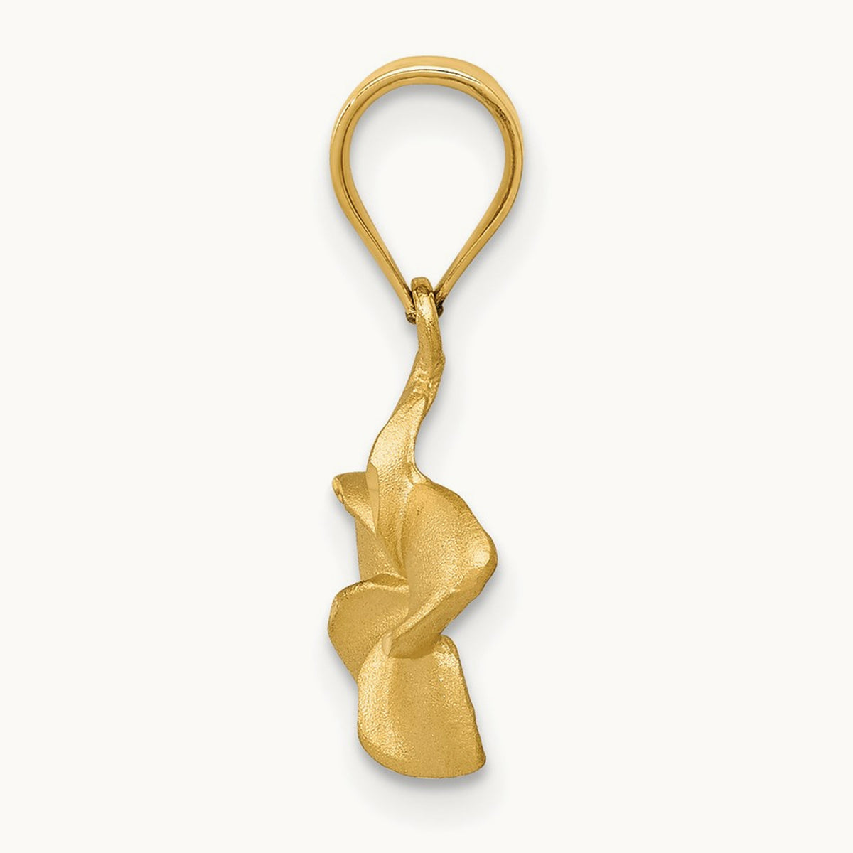 Plumeria Floral Charm Pendant — 19mm