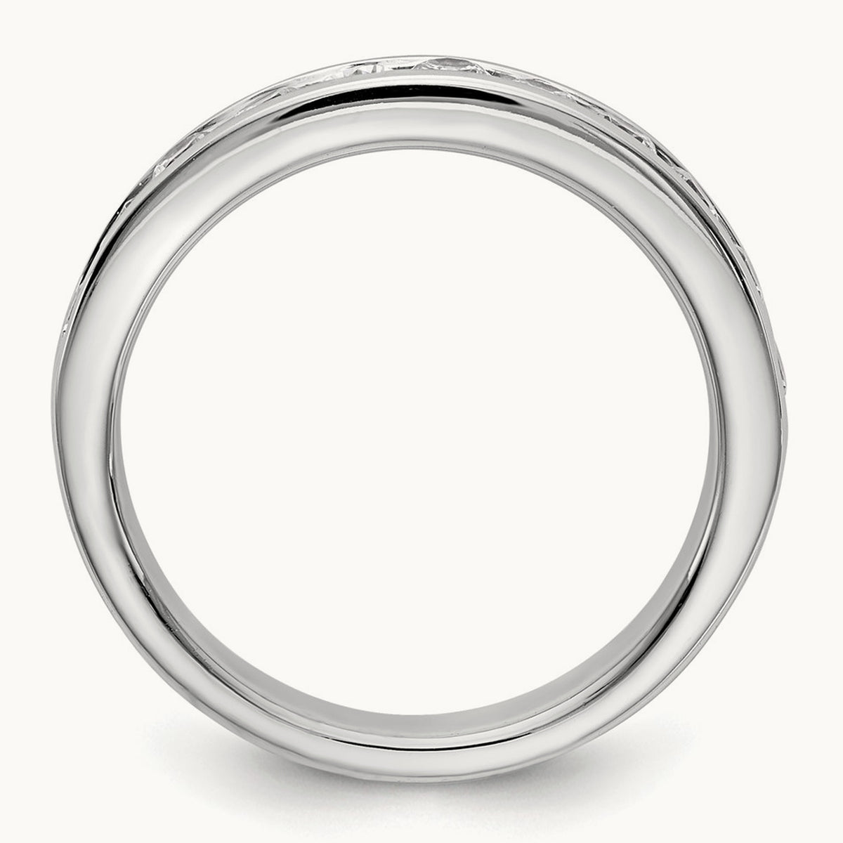 11-Stone Diamond Channel Band, Platinum