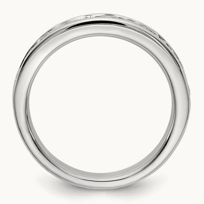 11-Stone Diamond Channel Band, Platinum