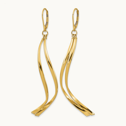 Polished Leverback Earrings — Leslie's — photo set