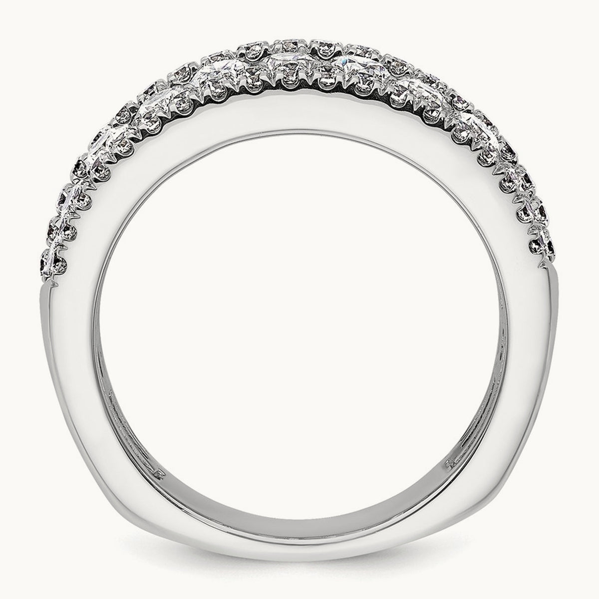 Fashion Band, 2.25 ct tw Lab-Grown Diamond — 14K White Gold