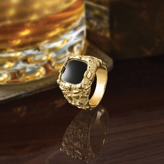 Onyx Nugget Ring