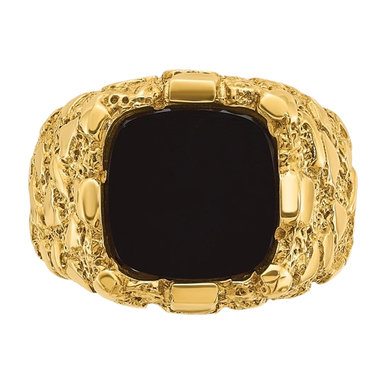 Onyx Nugget Ring