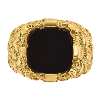 Onyx Nugget Ring