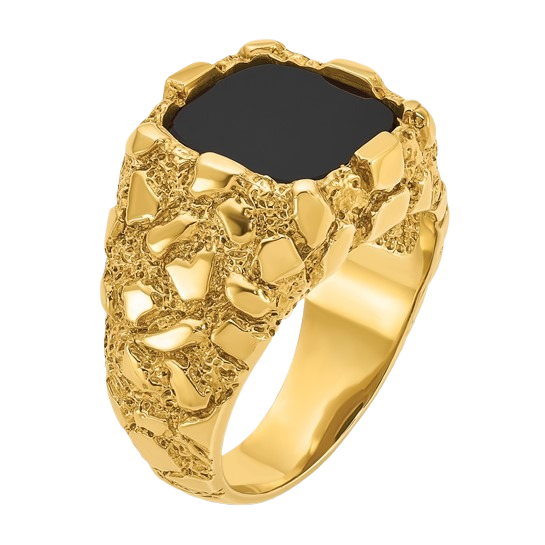 Onyx Nugget Ring