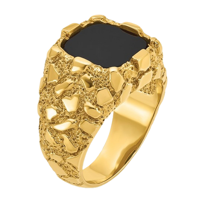 Onyx Nugget Ring