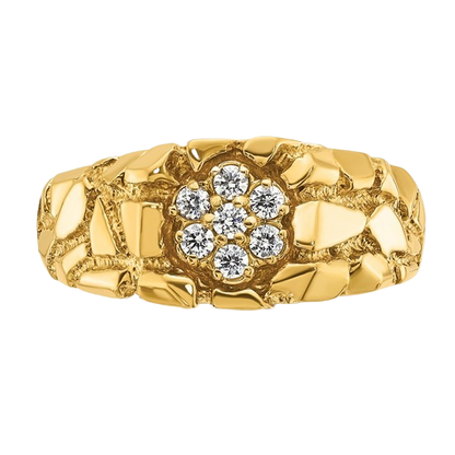 Natural Diamond Nugget Cluster Ring - 1/4 CTW