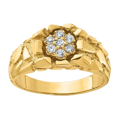 Natural Diamond Nugget Cluster Ring - 1/4 CTW