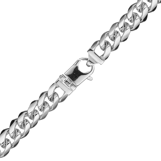 Curb Necklace, Sterling Silver