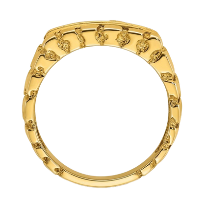 14K Gold Natural Diamond Nugget Ring - 1/3 CTW