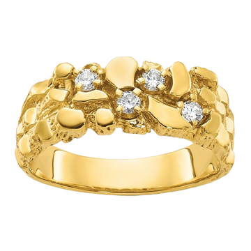Natural Diamond Nugget Ring — 1/4 ct