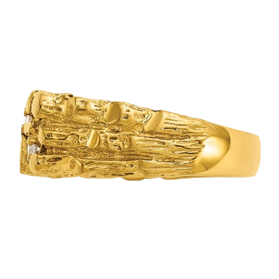 Natural Diamond Nugget Ring