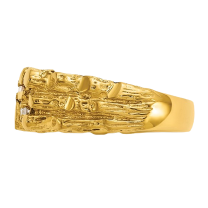 Natural Diamond Nugget Ring