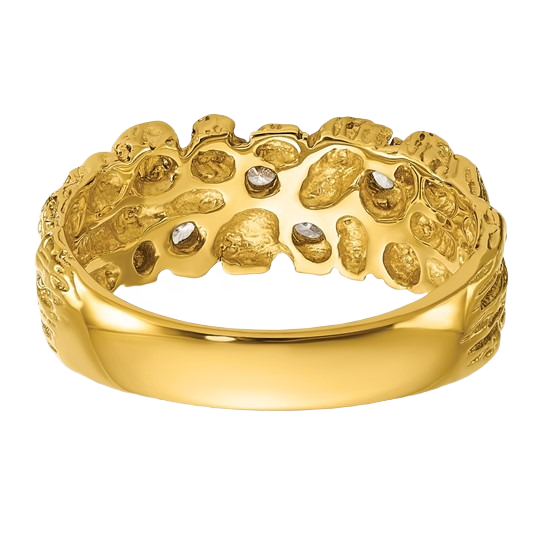 Natural Diamond Nugget Ring