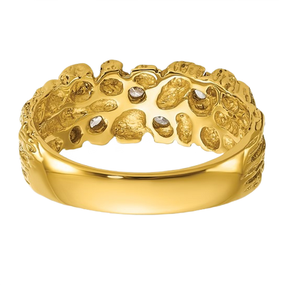Natural Diamond Nugget Ring