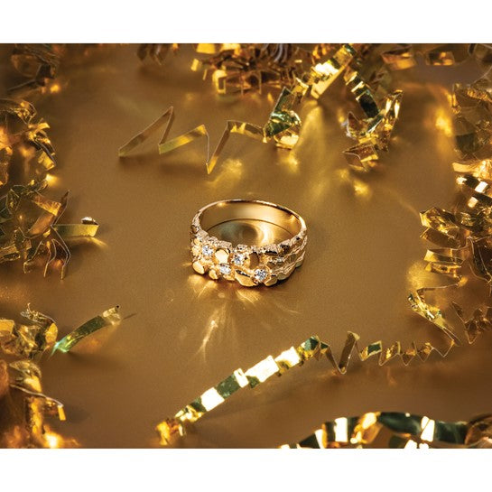 Natural Diamond Nugget Ring