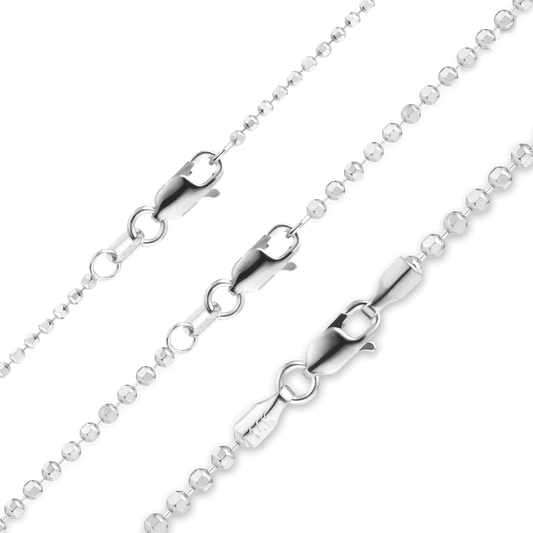 Diamond Cut Round Bead Bracelet