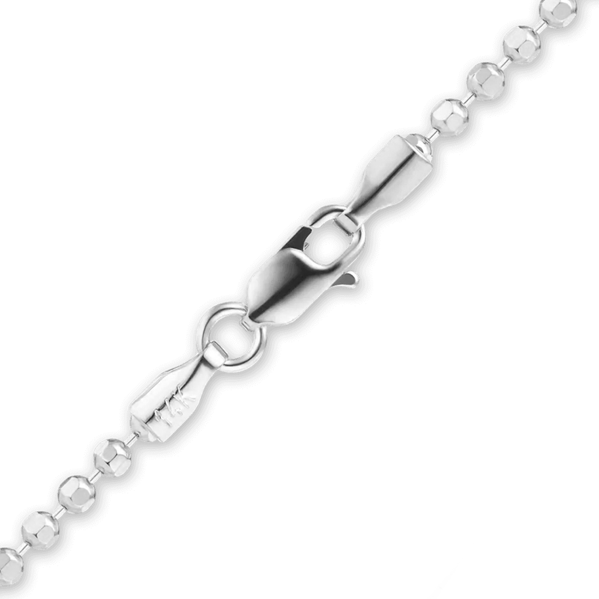 Diamond Cut Round Bead Bracelet