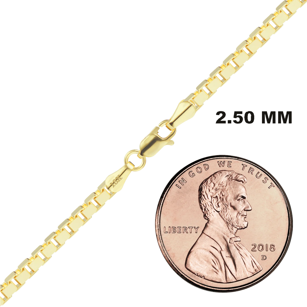 Venetian Box Necklace 18K Yellow Gold