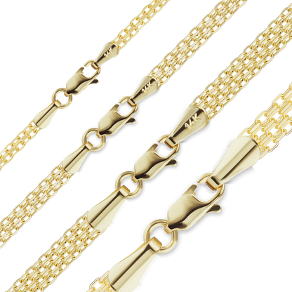Bizmark Bracelet in 14K yellow gold