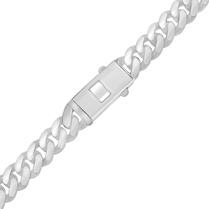 Handmade Cuban Curb Necklace, Sterling Silver
