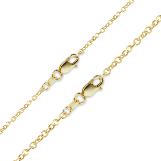 Flat Twisted Cable Bracelet in 14K yellow gold