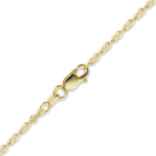 Flat Twisted Cable Bracelet in 14K yellow gold